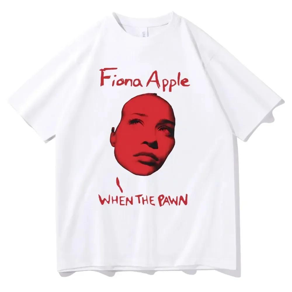 Rock Singer Fiona Apple Print T-shirt Men Women Fashion Rock Short Sleeve Tshirt Vintage  T Shirts Gift for Fans