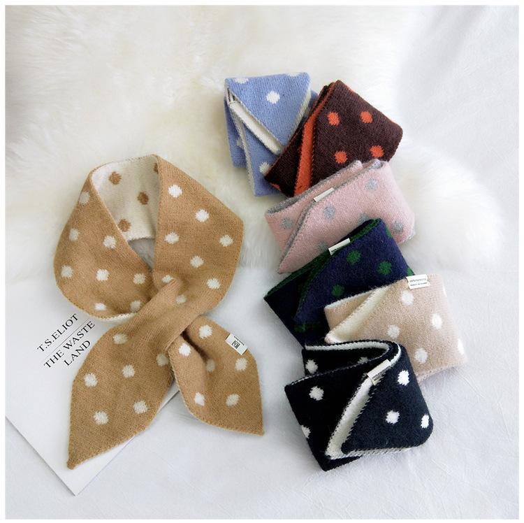 Knitted Wool Scarf Women's Autumn Winter Solid Color Fashion Warm Scarf