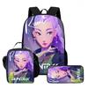 Kids School Backpack Set With Lunch Bag Pencil Case - Oxford Fabric 15-inch Dual Shoulder Students Style