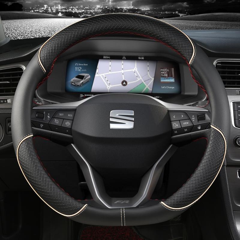 Для Seat Arona FR Xperience 2017~ Автомобильный чехол на руль из искусственной кожи Нескользящие автомобильные аксессуары Быстрая доставка