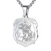 Religious Alloy Archangel St Michaels Shield Necklace Protects Charming Orthodox Pendant