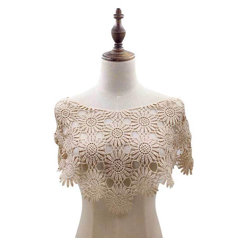 Hollow Dress Applique DIY Sewing Motif Lace Collar Sewing Craft Blouse High Quality Lace Fabric 1PC 3D Hot Sale Trims Popular Neckline Decor