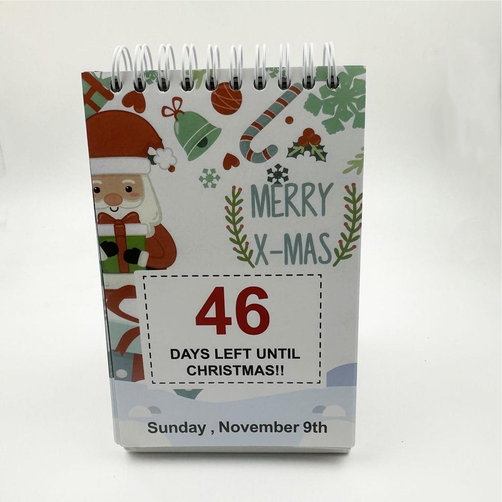 Календарь 2025 Адвент Рождественский Календарь Обратного Отсчета Отрывной 100 Дней Домашний Декор Интерактивные Подарки Декоративные Настольные Центральные Элементы