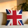 British Artistic Flag Square DoubleSided printed Pillow Case Bedroom Bedside Pillow Sofa Cushion Cover