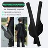 With Shoulder Strap Fishing Pole Reel Bag Portable Folding Fishing Pole Case Fishing Organizer