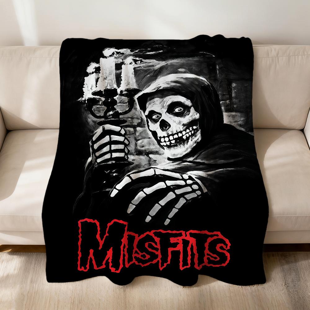 Крутая Garbage Punk Music ГРУППА M-Misfitstry m-Misfits Фланелевое мягкое теплое плюшевое одеяло диван гостиная hogar кровать дом Автомобиль портативное