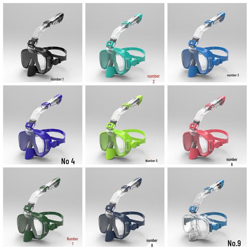 Waterproof Anti-Fog Detachable Diving Mask with Nose Breathing