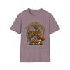Unisex Softstyle T-Shirt Steampunk Rabbit Gears Mushrooms Fantasy Time Design