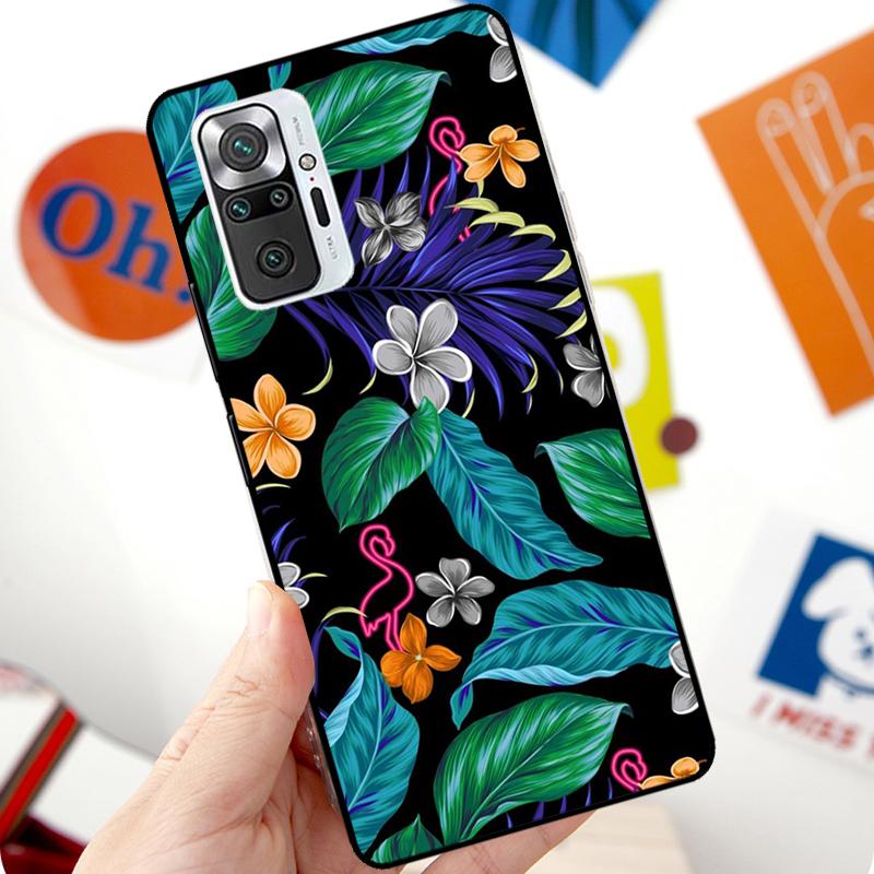 Tropical aloha Hibiscus pattern Case For Xiaomi Redmi Note 12 Pro 11 8 9 10 Pro 9S 10S 11S 12S Redmi 12C 10C 9C 10A Cover