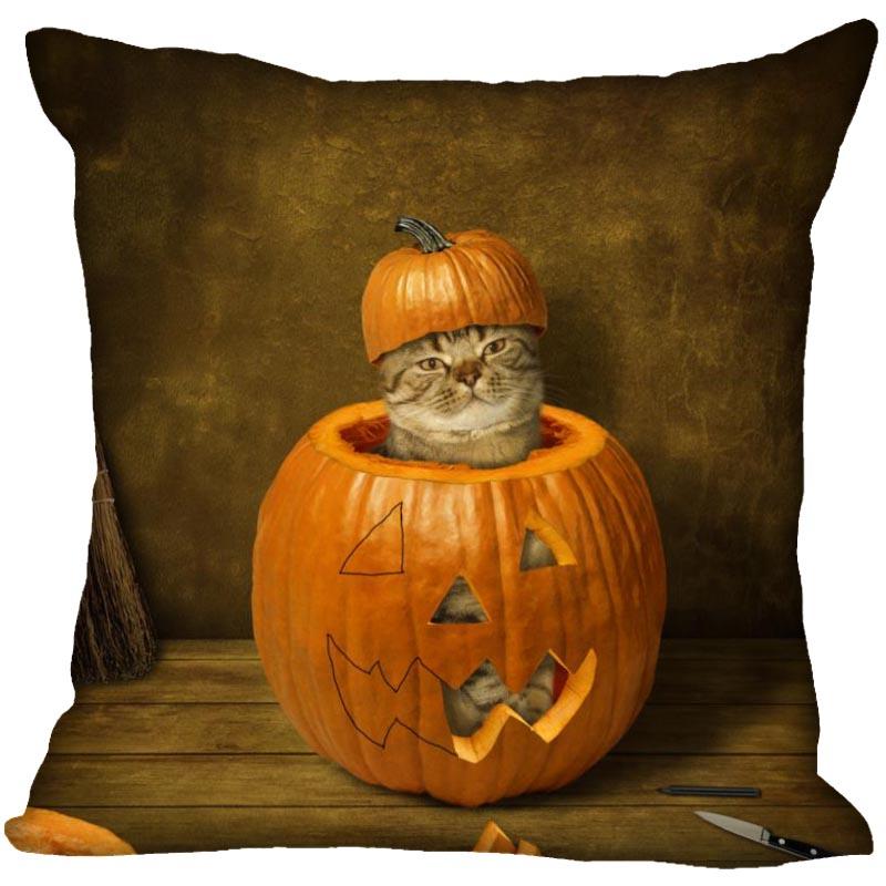 Спальня Домашний Офис Декор Наволочка Квадратная Забавный Кот Животное