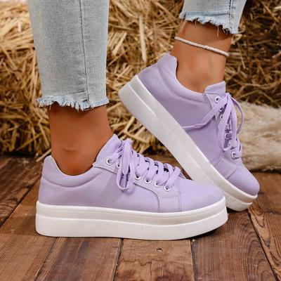 Модные осенние женские кроссовки на платформе 2025 Удобные повседневные кроссовки Женские на шнуровке Вулканизированная обувь Женские Большого размера zapatos de mujer