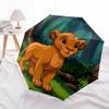 1 Auto Open Lion King, Simba Themed Colorful 8-rib Portable Umbrella for Men and Women, A Compact Commuting Companion Suitable for Daily Dri