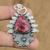 Wedding Gift For Her 925 Sterling Silver Natural Thulite Gemstone Pendant