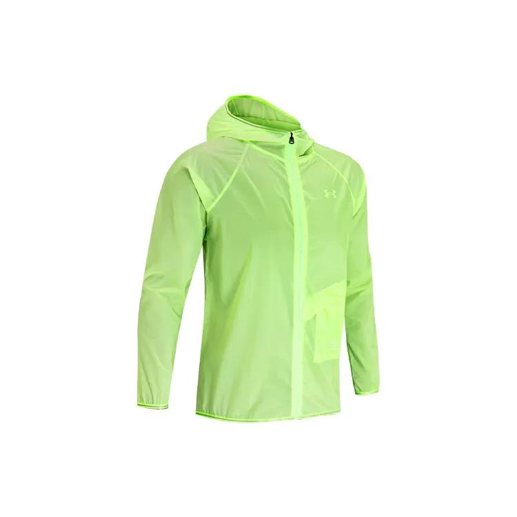Under Armour Qualifier Jackets Men's Green Hooded Moderate Mock Two-Piece (Unisex) Jackets 1326597 162