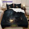 Epic Fantasy Warriors Unite Three-piece set (1 * duvet cover + 2 * pillowcase, without core) 2D Flat Christmas birthday gift Soft and comfortable