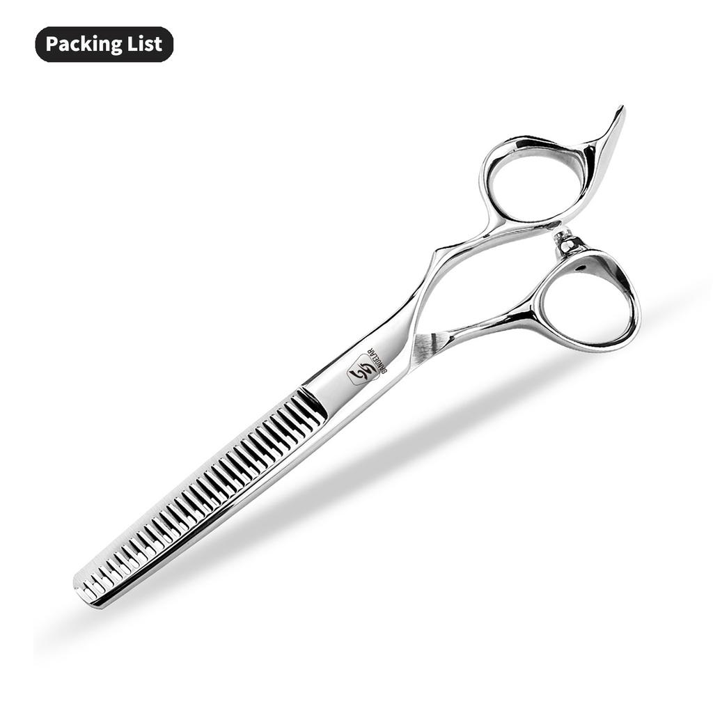Ножницы для стрижки и парикмахерские ножницы Sangelar длиной 6 дюймов, ножницы из нержавеющей стали премиум-класса с гладкими и острыми лезвиями для салонов (Бесплатная сумка)