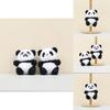 Cute And Cuddly Panda Plush Toy Keychain Soft Pp Cotton Stuffed Animal Doll