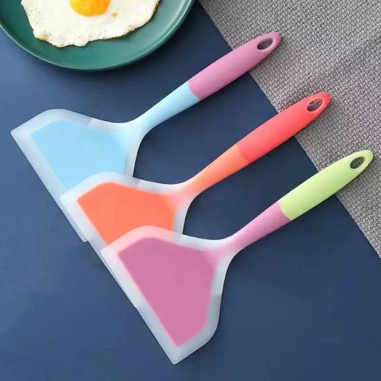 Силиконовая лопатка для стейка, мяса, яиц, скребок для приготовления пищи, антипригарное покрытие, лопатка для блинов, кухонная утварь для выпечки, приготовления пищи, смешивания