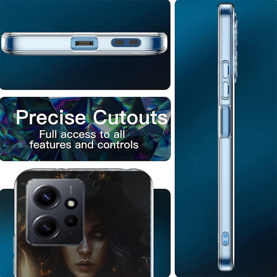 Witch Magic Phone Case For Redmi Note 13 5G 14 Pro Plus Redmi 12 12C 13C 14C 10 10A 10C 9 9C 9T 9A 8 8A K70 Pro TPU Clear Cover
