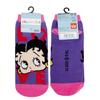 Small Planet Betty Boop Character Size Socks, Face, Purple, Women's 23-25cm