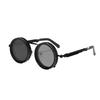 Round Frame Fishing Sunglasses Anti UV Protection TAC Adjustable Dimming Glasses Manual Rotating Metal ND Filter Sunglasses