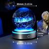 3D Solar System Crystal Ball Night Light with LED Colorful Lighting Touch Base Galaxy Planets Glass Ball Lamp Astronomy