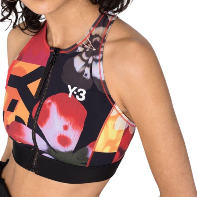 Y-3 FW21 Бюстгальтер с логотипом и креплением на шее Женское нижнее белье Красный GT5230