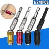 1/2/3PCS Magnetic Screw Drill Tip Drill Screw Tool Quick Change Locking Bit Holder Drive Guide Drill Bit Extensions Pivot Drill