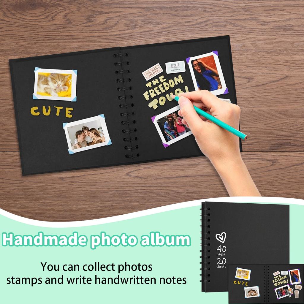 DIY Handmade Creative Photo Album Kraft Paper Scrapbook Wedding Decoration Commemorative Album Card Book