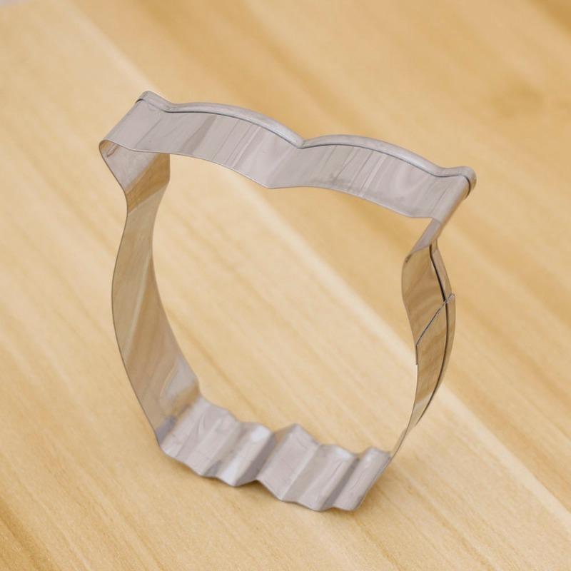 1pc  3D Owl Shape Biscuit Mold Cutter Gingerbread Cartoon Stainless Steel Cookie Moulds Bakeware Fondant Cake Decorating Tools