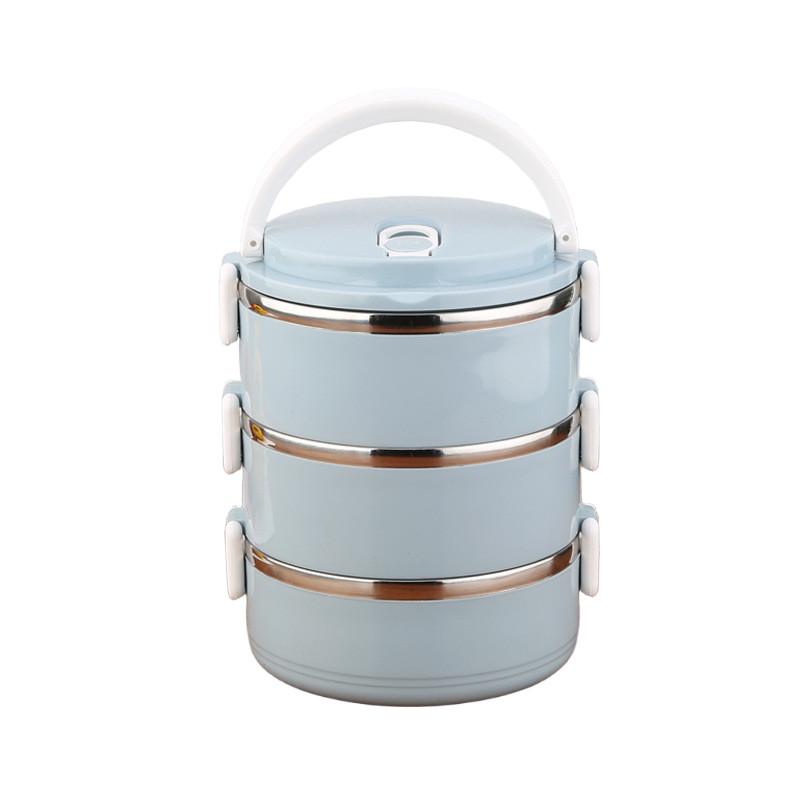 Контейнер для хранения продуктов из нержавеющей стали с модульными слоями для организации ежедневного питания