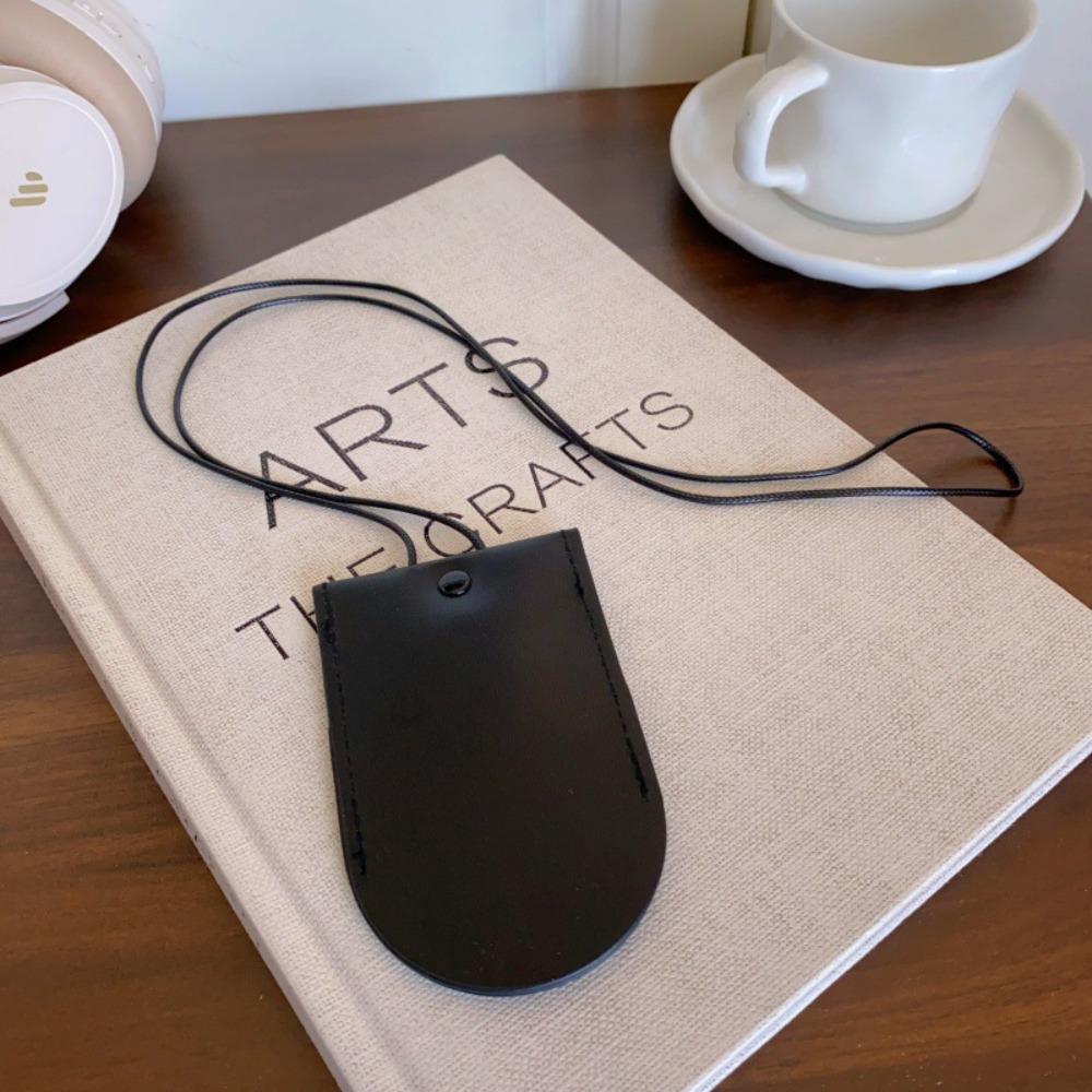 Leather Sunglasses Clip Storage Hanging Rope Hanging Neck Pouch Eyeglasses Storage Bag Pendant