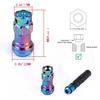 Новые 44-миллиметровые гайки для колес M12x1.5/1.25 20 шт. Замковые гоночные гайки + Набор ключей безопасности