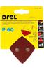 Delta Velcro sandpaper 93 x 93 , P60, 5