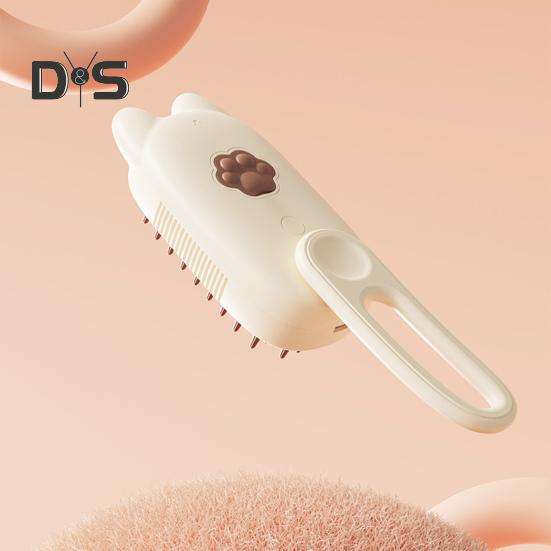 Паровая щетка для домашних животных 3-в-1, массажная расческа для ухода за кошками, аккумуляторная щетка для распутывания шерсти домашних животных, щетка для линьки с функцией распыления тумана для кошек и собак