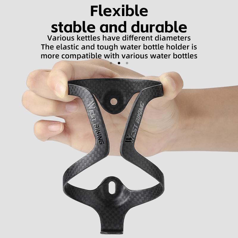 WEST BIKING Держатель для велосипедной бутылки из углеволокна Легкий интегрированный 3K/UD карбоновый Велосипедный держатель для бутылки Велоспорт Держатель для стаканов