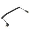 High Definition Multimedia Interface Extension Cable A Male to A Male Right Turn Spring Wire 1m