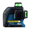 Bosch Профессиональный лазерный уровень Gll3-60XG 3D12 Line Nivel Laser Высокомощный зеленый самовыравнивающийся крестовый лазерный уровень 360
