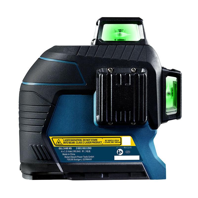 Bosch Профессиональный лазерный уровень Gll3-60XG 3D12 Line Nivel Laser Высокомощный зеленый самовыравнивающийся крестовый лазерный уровень 360