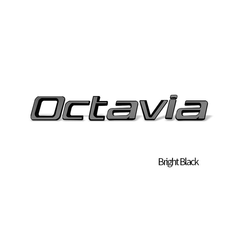 MBOF6 Car-Styling Metal Emblem Bright Black Badge For Skoda Laurin & Klement 4x4 Yeti Octavia Superb Fabia Kamiq Karoq Kodiaq Rapid