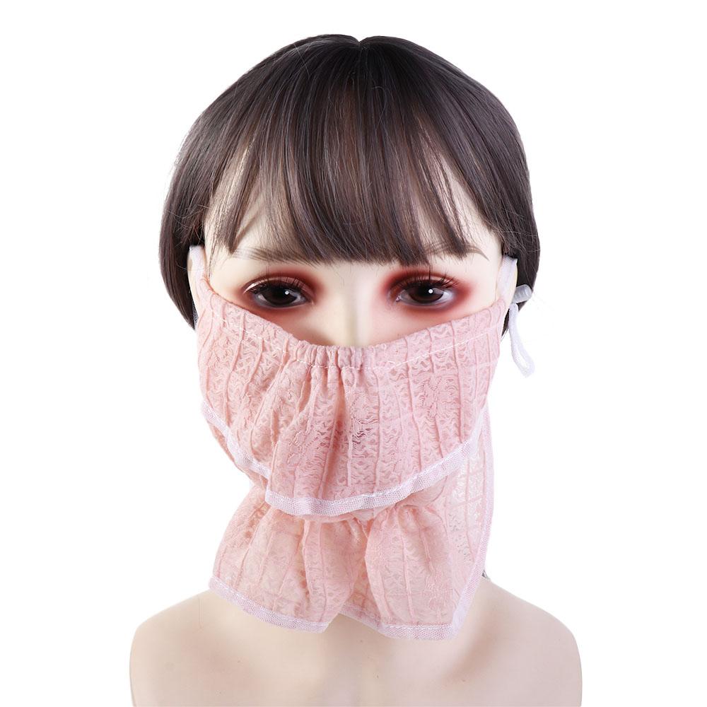 For Women Summer Neck Protection Face Scarf Sunscreen Veil Sunscreen Mask Anti-uv Face Cover