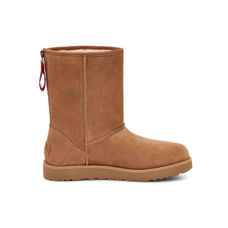 UGG W Classic Short Logo Zip Женская 1122672-CHE