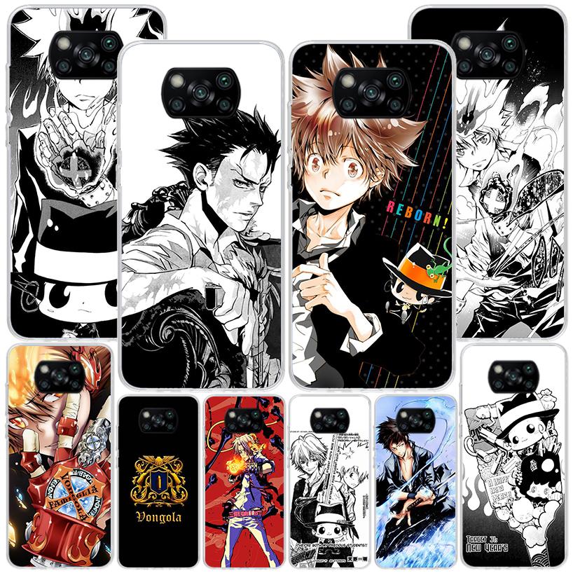 Katekyo Hitman Reborn Phone Case For Xiaomi Poco X7 X6 X5 Pro F7 Ultra Redmi 15C 15 13C 13 12C 12 10 10A 10C 9 9A 9C 9T Cover Po