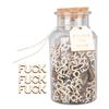 100PCS Jar of Fucks Mini Fucks To Give Wooden Letters Funny Gifts for DIY Crafts Scrapbooking