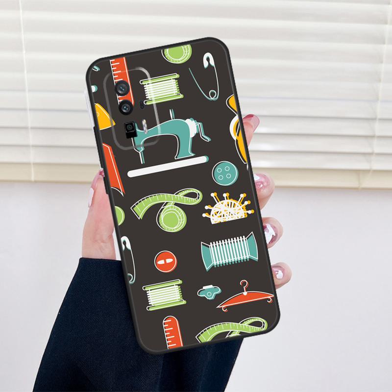 Швейная машина Портной Выкройка Чехол Для Xiaomi 14 13 15 Ultra 11T 12T 13T 14T Pro POCO X7 Pro X3 X5 X6 M6 F5 F6 Pro Чехол