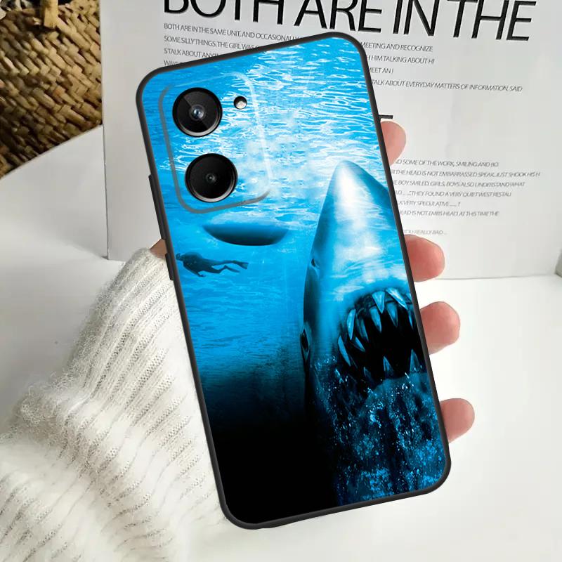 Jaws 1975 Movie Poster For Realme GT Neo 5 GT5 9 10 11 12 Pro Plus C30 C31 C33 C35 C25s C21Y C51 C55 C67 C53 Case