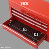 life_mart Tool Box [Large Capacity 4 Tiers, 6 Drawers + Top Section] Top Chest Tool Chest Tool Box Cabinet Storage Case Tool Box Tool Storage Bearing