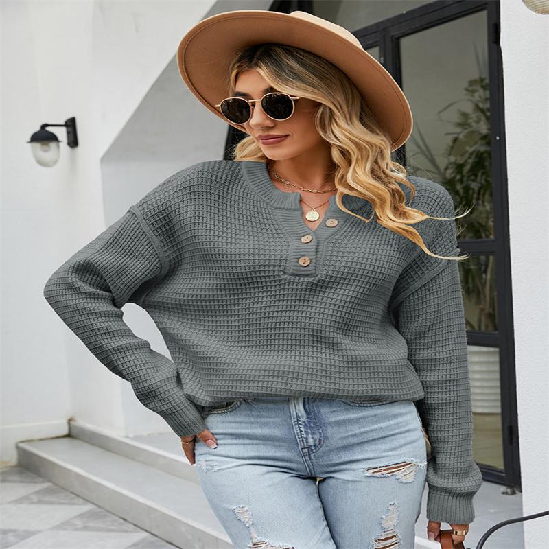 Модный осенне-зимний новый женский вязаный свитер, однобортный свободный свитер, кардиган, куртка