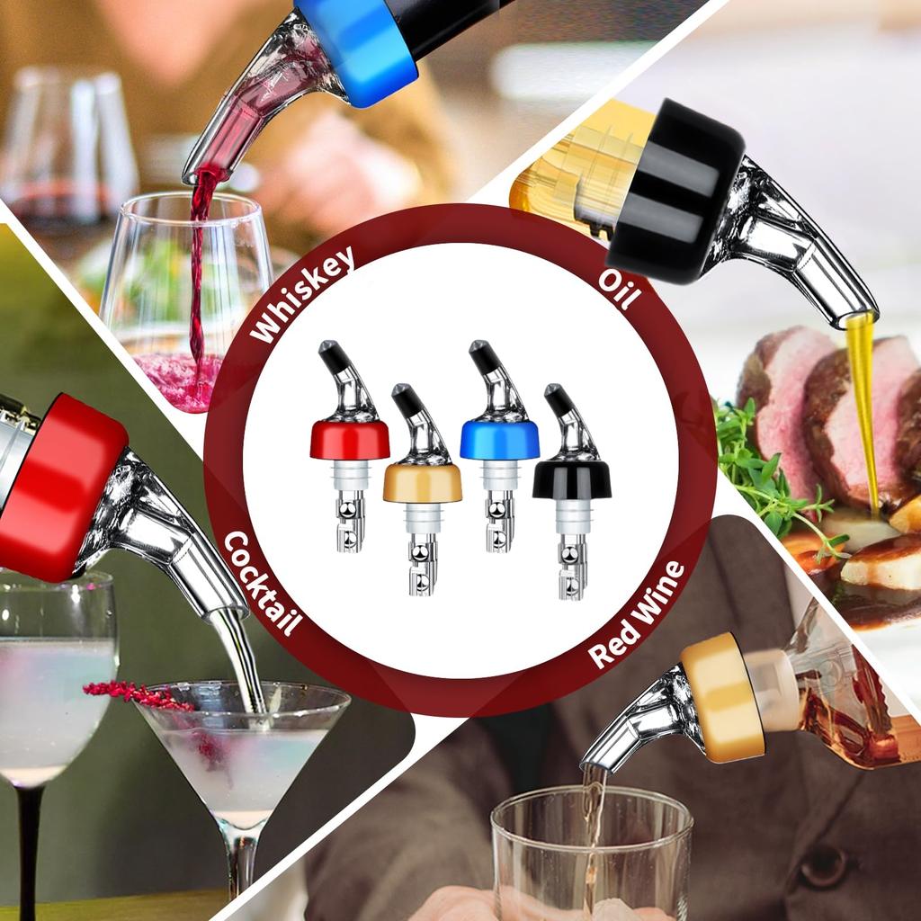 Автоматический мерный дозатор для бутылок - Quick Shot Spirit Measurer, дозатор для напитков, винных коктейлей, инструменты для домашнего бара - 1 унция/30 мл