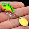 Proberos Long Throw Lure Bait with Sequins Rotating Vibration VIB Sequins Submerged Lure Bait